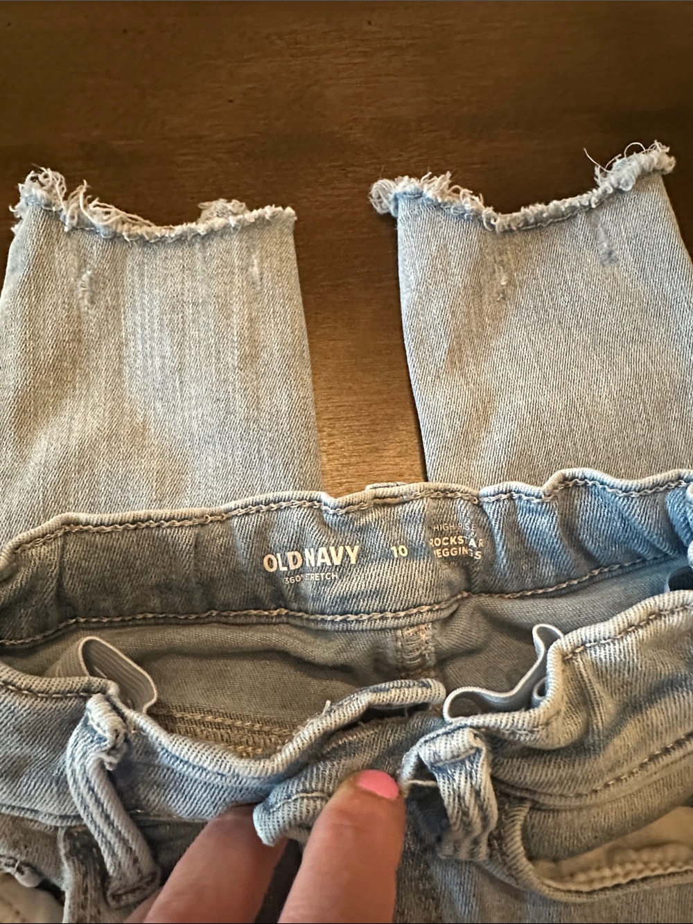 Old Navy Light Blue High-Rise Rockstar Jeggings Size 10 - Picture 2 of 9